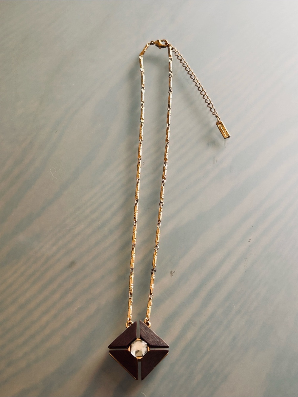 Jewelmint Daphne Faux Jewel Gold Tone Pendant Necklace